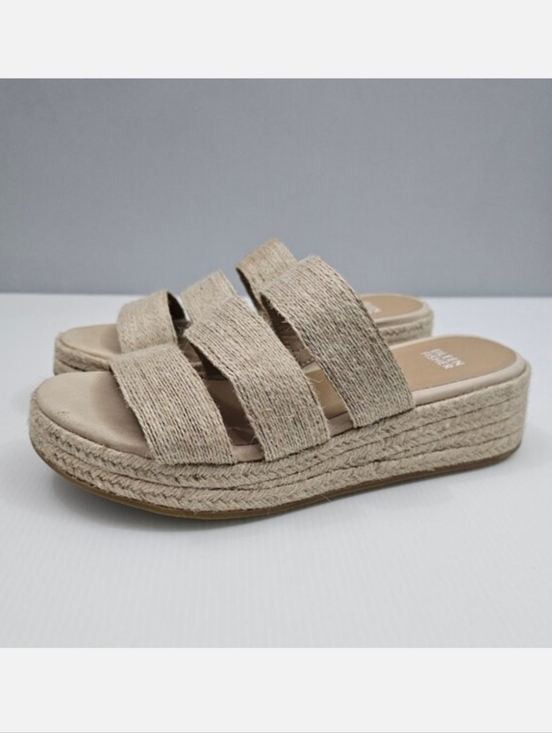 Eileen Fisher Shoes - Eileen Fisher Mayla Espadrille Sandal Womens 8 Jute Platform Slide Summer